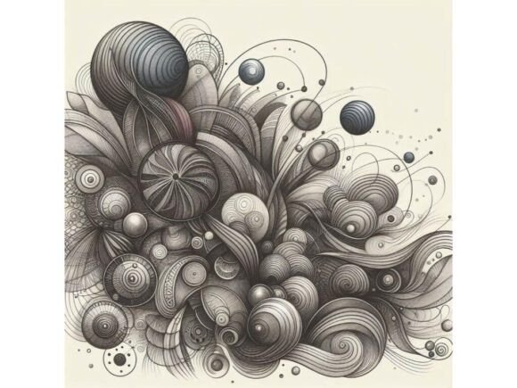 Download Charcoal Sketch of Soft Geometric Forms - Soft geometric Collection