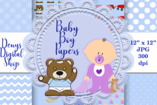 Download Baby Boy Digital Scrapbooking Papers - Digital scrapbooking papers Collection