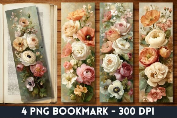 Download Oil Painting Aesthetic Roses Bookmark - Premium Resources