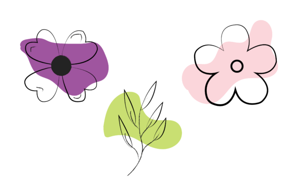 Download Aesthetic Flowers Outline Vector Icon - Premium Resources