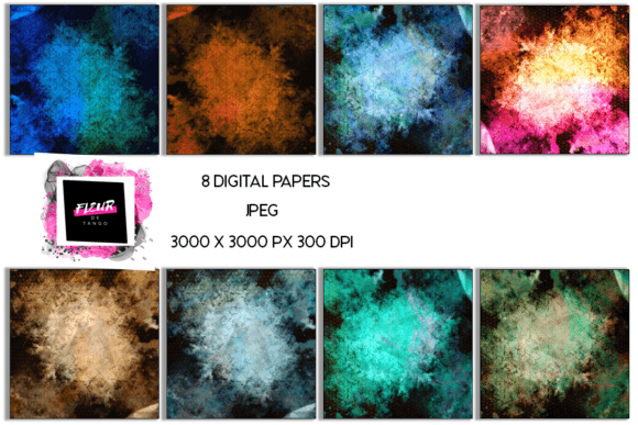Download Grunge Digital Scrapbooking Papers Set - Digital scrapbooking papers Collection