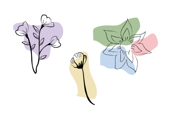 Download Aesthetic Flowers Plants Outline Icon - Premium Resources